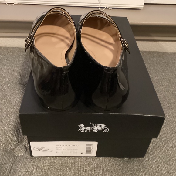 COACH Women's Winley Double Buckle Mary Jane Ballet Flats, size 9 - Picture 11 of 11